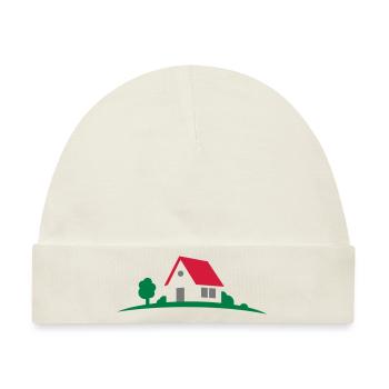 Haus - Baby Premium Organic Mütze - Naturweiß - Vorne