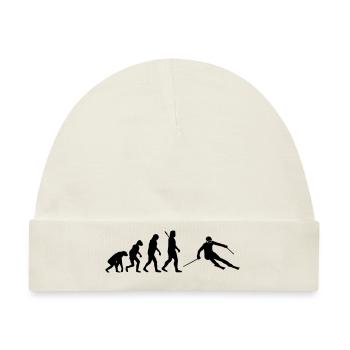 Evolution Alpine Ski - Baby Premium Organic Mütze - Naturweiß - Vorne