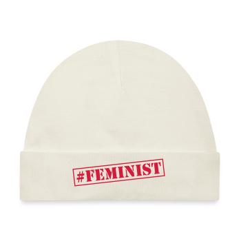 feminist - Baby Premium Organic Mütze - Naturweiß - Vorne