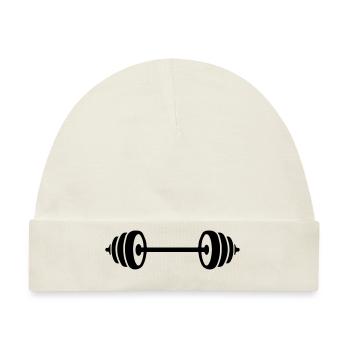 weights design - Baby Premium Organic Mütze - Naturweiß - Vorne