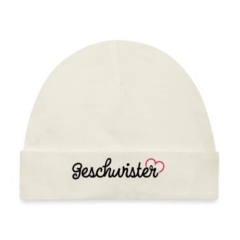 Geschwister - Baby Premium Organic Mütze - Naturweiß - Vorne