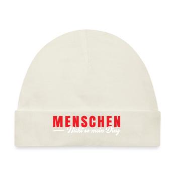 Menschen nicht so meins - Baby Premium Organic Mütze - Naturweiß - Vorne