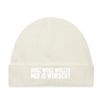 Bayer douz wosz wollts - Baby Premium Organic Mütze - Naturweiß - Vorne