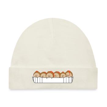 Currywurst - Baby Premium Organic Mütze - Naturweiß - Vorne