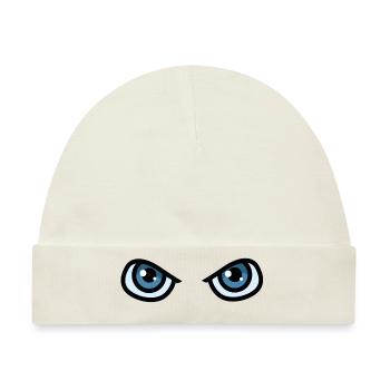 Augen - Baby Premium Organic Mütze - Naturweiß - Vorne
