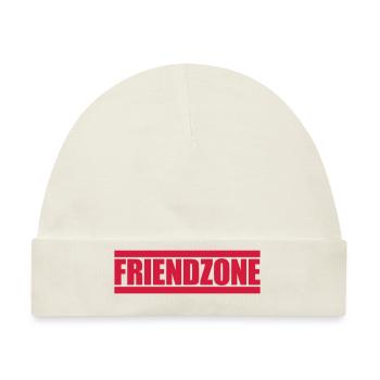 Rote Balken Friendzone - Baby Premium Organic Mütze - Naturweiß - Vorne