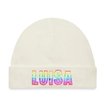 luisa rs regenbogen - Baby Premium Organic Mütze - Naturweiß - Vorne