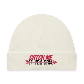 Catch Me If - Baby Premium Organic Mütze - Naturweiß - Vorne
