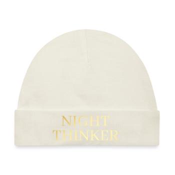 Night Thinker - Baby Premium Organic Mütze - Naturweiß - Vorne