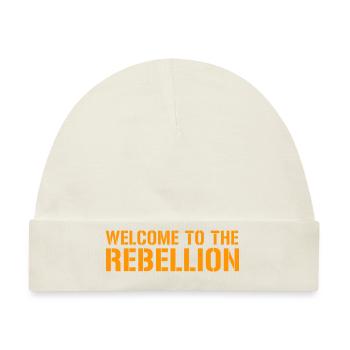 Willkommen bei der Rebellion - Baby Premium Organic Mütze - Naturweiß - Vorne