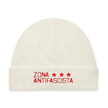 zone zona antifascista sterne antifascist - Baby Premium Organic Mütze - Naturweiß - Vorne