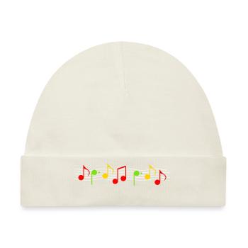 Reggae Musik Afrika Jamaica Rastafari - Baby Premium Organic Mütze - Naturweiß - Vorne
