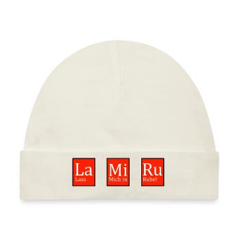 La Mi Ru - Baby Premium Organic Mütze - Naturweiß - Vorne