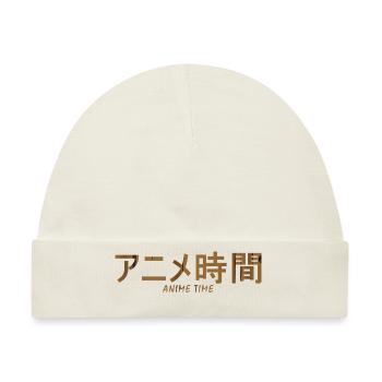 anime time - Baby Premium Organic Mütze - Naturweiß - Vorne