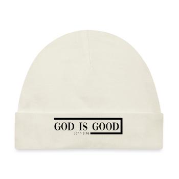 god is good - christliche klamotten - Baby Premium Organic Mütze - Naturweiß - Vorne