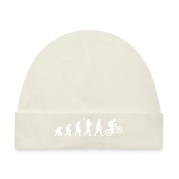 MTB Evolution - Baby Premium Organic Mütze - Naturweiß - Vorne