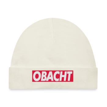 Obacht - Baby Premium Organic Mütze - Naturweiß - Vorne