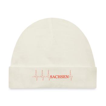 Sachsen - Baby Premium Organic Mütze - Naturweiß - Vorne