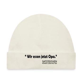 Fun Spaß Lustige - Baby Premium Organic Mütze - Naturweiß - Vorne