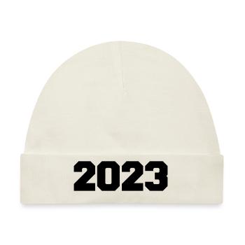 2023 - Baby Premium Organic Mütze - Naturweiß - Vorne