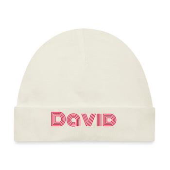 David - Baby Premium Organic Mütze - Naturweiß - Vorne