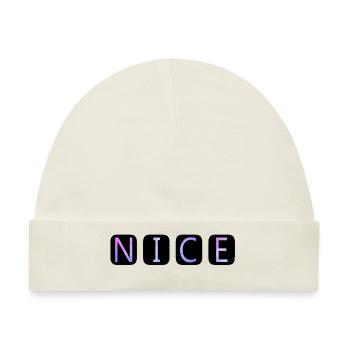nice - Baby Premium Organic Mütze - Naturweiß - Vorne