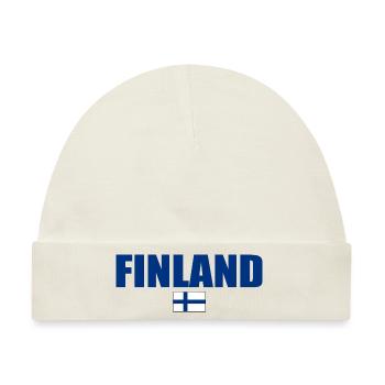 Finnland - Baby Premium Organic Mütze - Naturweiß - Vorne