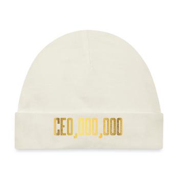 Ceo 000000 Design for a Ceo businessman - Baby Premium Organic Mütze - Naturweiß - Vorne