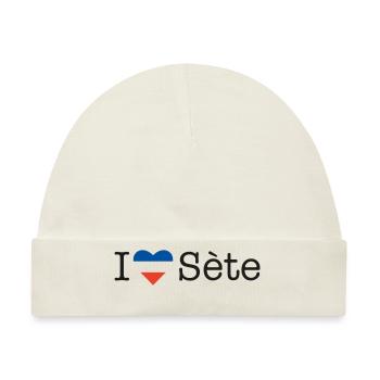 I love Sète - Baby Premium Organic Mütze - Naturweiß - Vorne