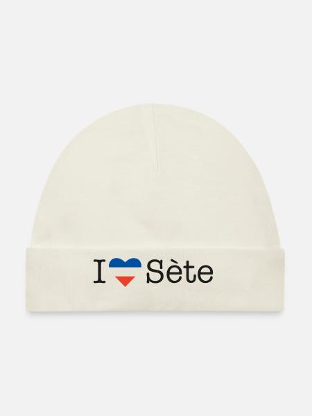 I love Sète - Baby Premium Organic Mütze - Naturweiß
