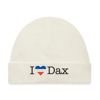 I love Dax - Baby Premium Organic Mütze - Naturweiß - Vorne