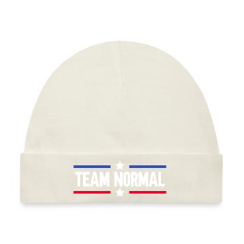 Team Normal - Baby Premium Organic Mütze - Naturweiß - Vorne