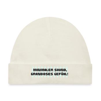 Minimaler sound grandioses gefühl - Baby Premium Organic Mütze - Naturweiß - Vorne