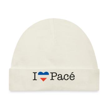I love Pacé - Baby Premium Organic Mütze - Naturweiß - Vorne