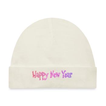 Happy New Year - Baby Premium Organic Mütze - Naturweiß - Vorne
