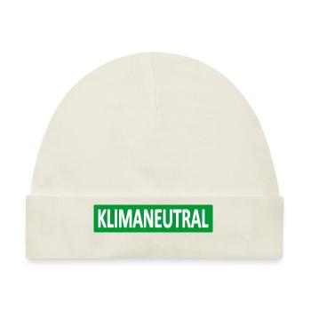 Klimaneutral-Klima-Statement - Baby Premium Organic Mütze - Naturweiß - Vorne