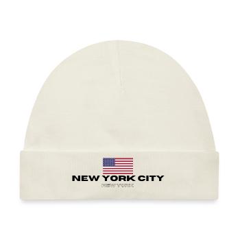 New York City - Baby Premium Organic Mütze - Naturweiß - Vorne