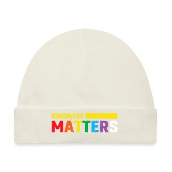 Kindness Matters - Baby Premium Organic Mütze - Naturweiß - Vorne