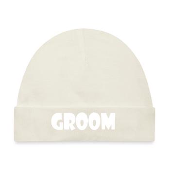 Groom - Baby Premium Organic Mütze - Naturweiß - Vorne