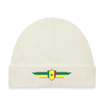 Senegal Fan Weltmeisterschaft - Baby Premium Organic Mütze - Naturweiß - Vorne