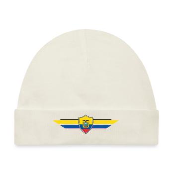 Ecuador Fan Weltmeisterschaft - Baby Premium Organic Mütze - Naturweiß - Vorne