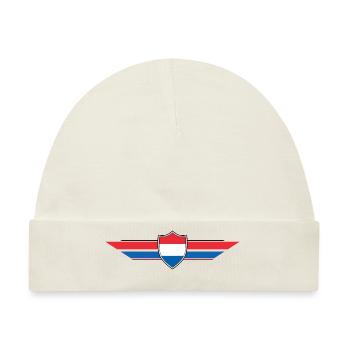 Niederlande Holland Fan Weltmeisterschaft - Baby Premium Organic Mütze - Naturweiß - Vorne