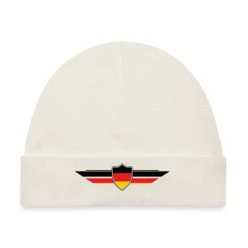 Deutschland Fan Weltmeisterschaft - Baby Premium Organic Mütze - Naturweiß - Vorne