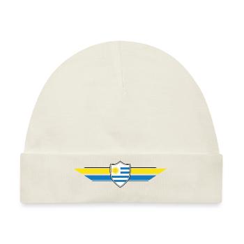 Uruguay Fan Weltmeisterschaft - Baby Premium Organic Mütze - Naturweiß - Vorne