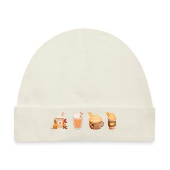 Kürbis Latte - Baby Premium Organic Mütze - Naturweiß - Vorne