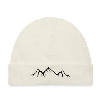Mountains - Baby Premium Organic Mütze - Naturweiß - Vorne