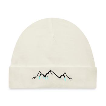 Mountains - Baby Premium Organic Mütze - Naturweiß - Vorne