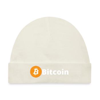Bitcoin (Bitcoin) - Baby Premium Organic Mütze - Naturweiß - Vorne
