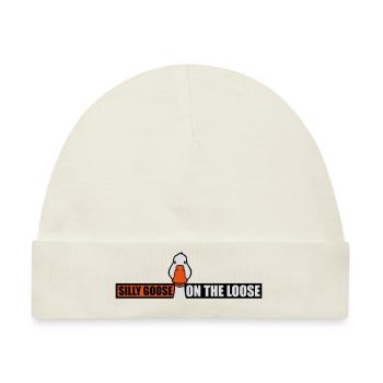 goose on the loose - Baby Premium Organic Mütze - Naturweiß - Vorne