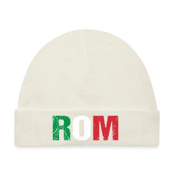 Rom Hauptstadt Italien - Baby Premium Organic Mütze - Naturweiß - Vorne